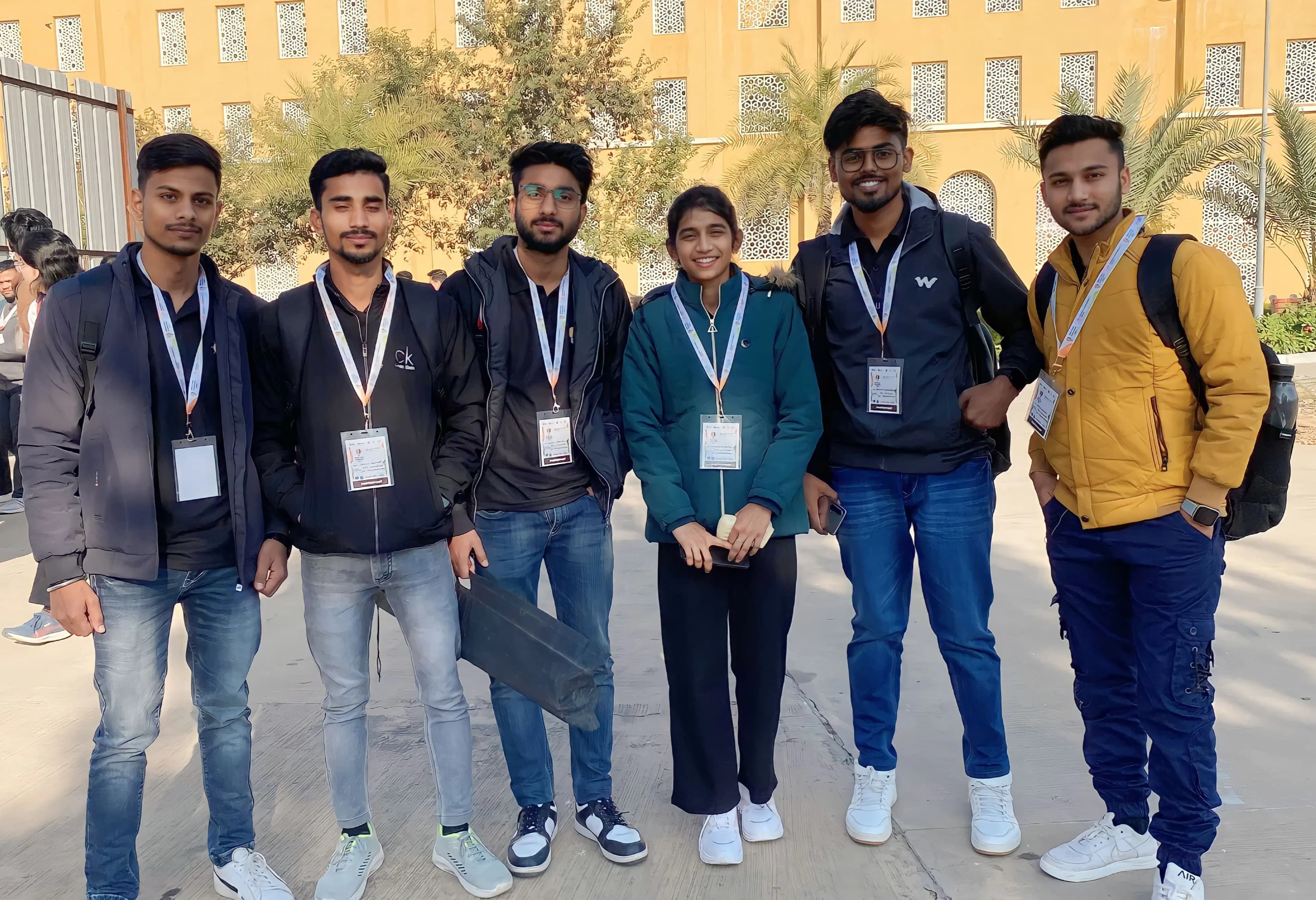 Himanshi's team at the Smart India Hackathon 2023 grand finale